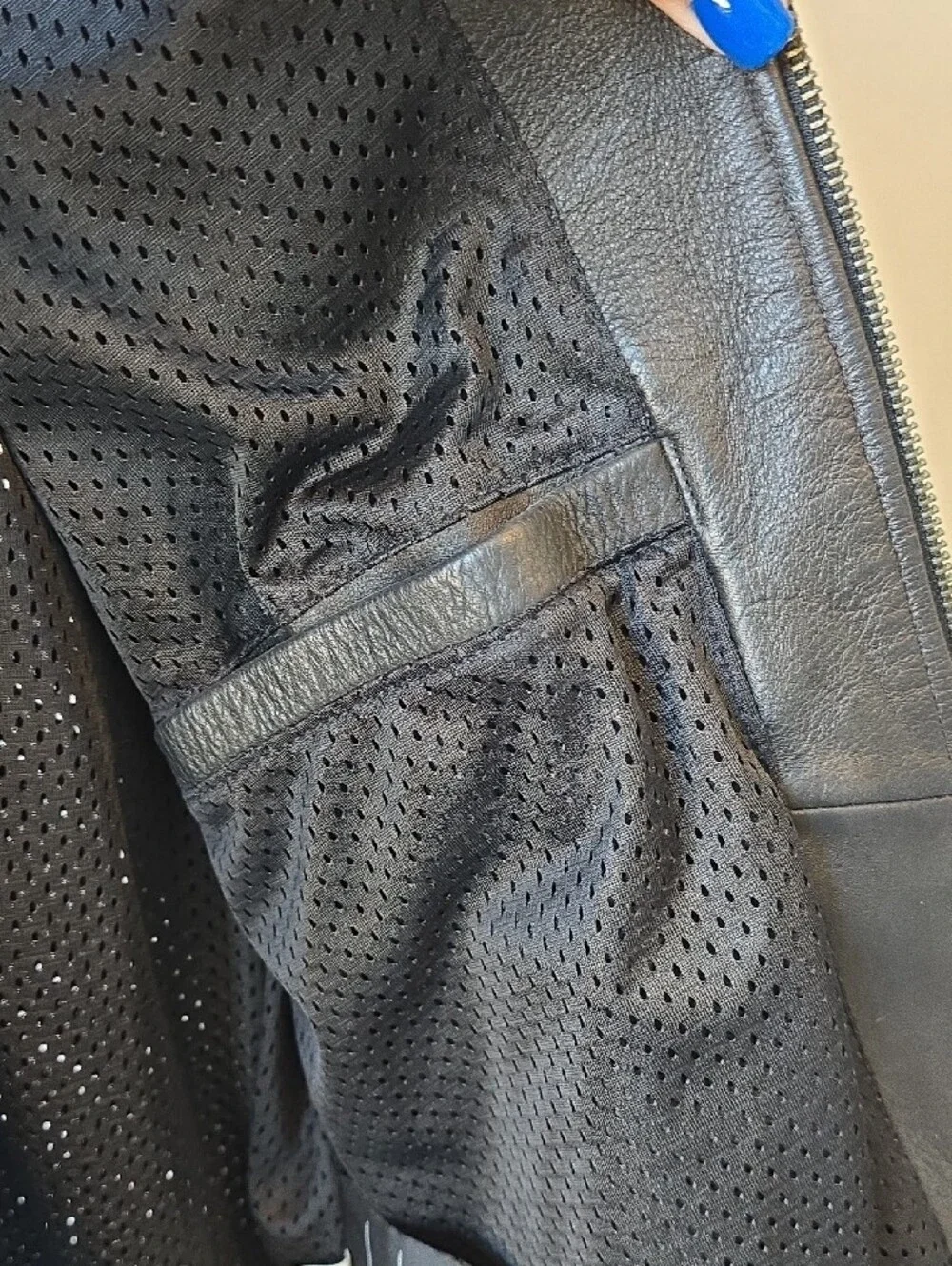Harley-Davidson Brown Leather Bomber Jacket with Tan Stripes Xl Mens